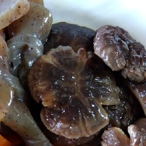 高野豆腐とどんこ椎茸の煮物